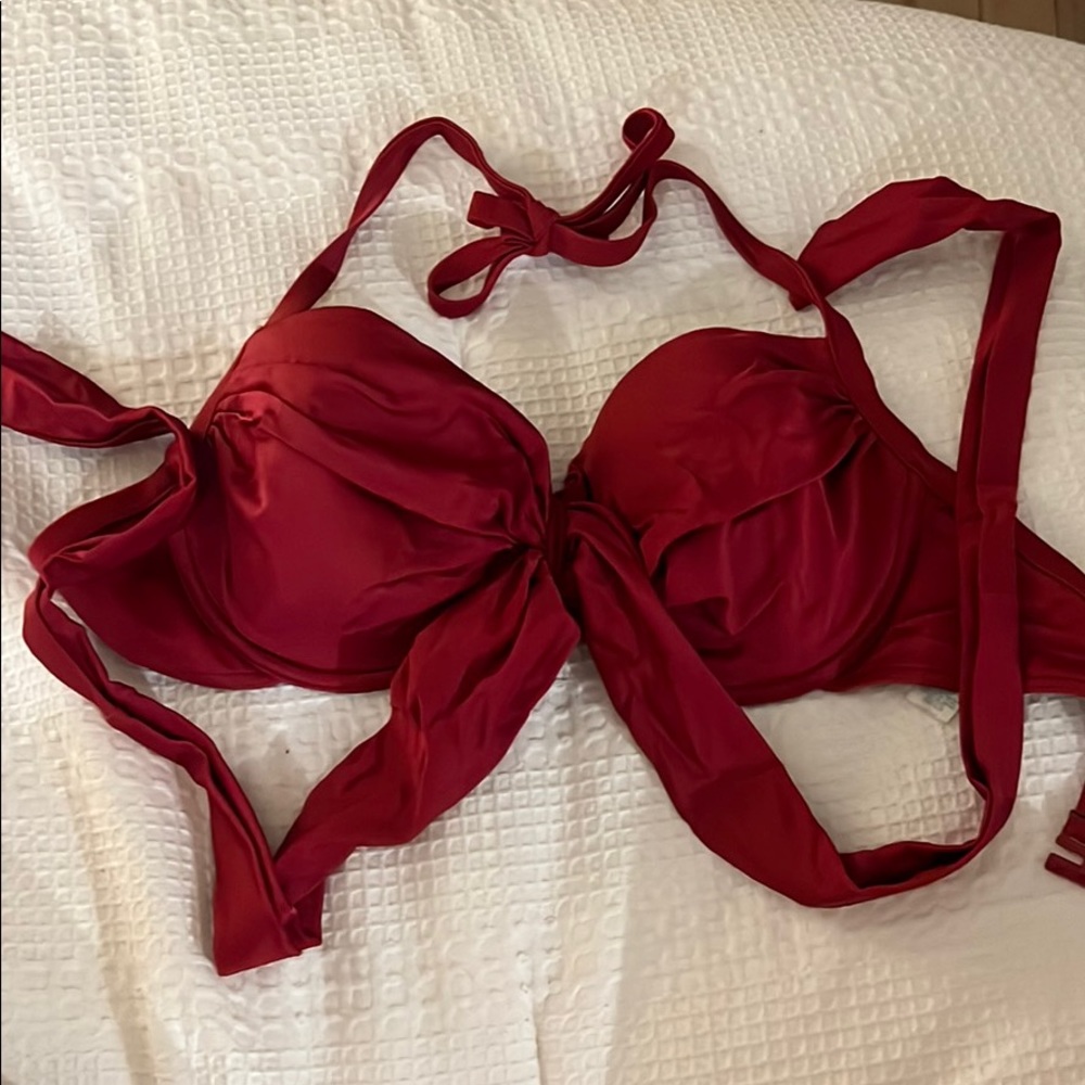 Adorable Maroon Bikini Top